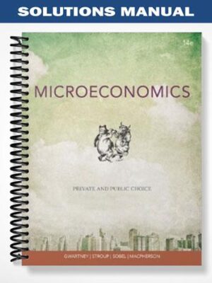 Solutions Manual for Microeconomics Private and Public Choice 14th Edition by Gwartney