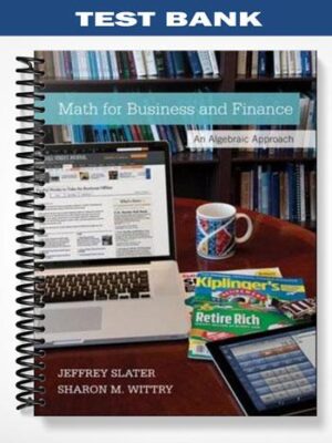 Test Bank for Practical Business Math Procedures 11th Edition by Slater